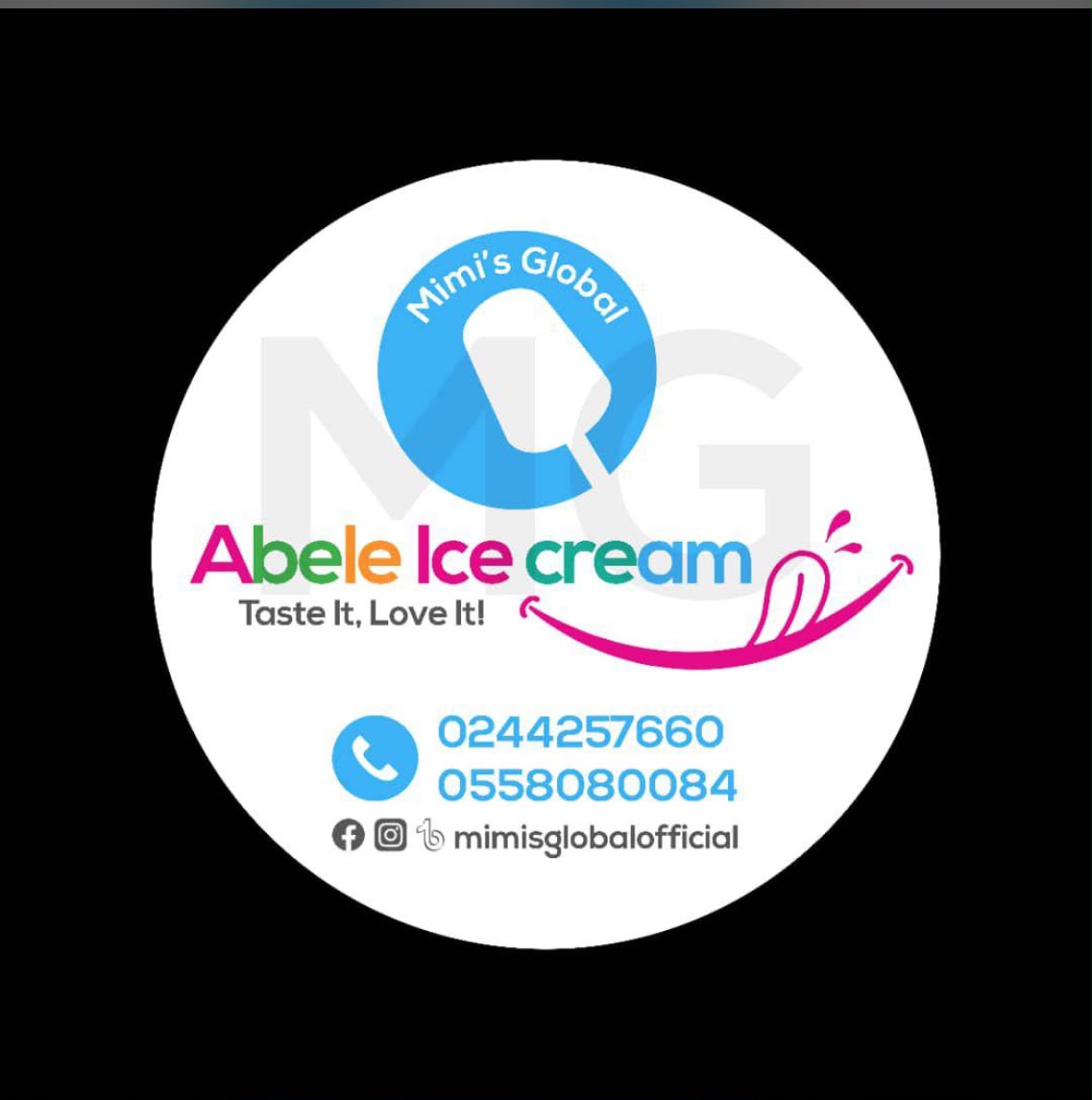 Mimi's Global Abele Ice Cream logo